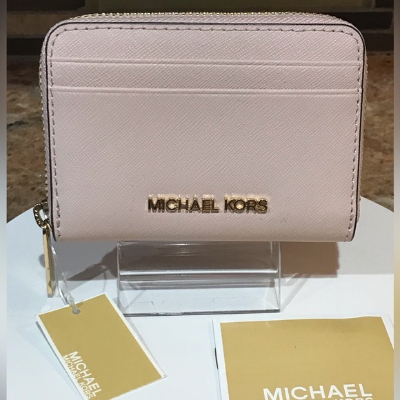 NWT Michael Kors Leather Compact Card Wallet ๐๐๐ธ - Picture 4 of 17
